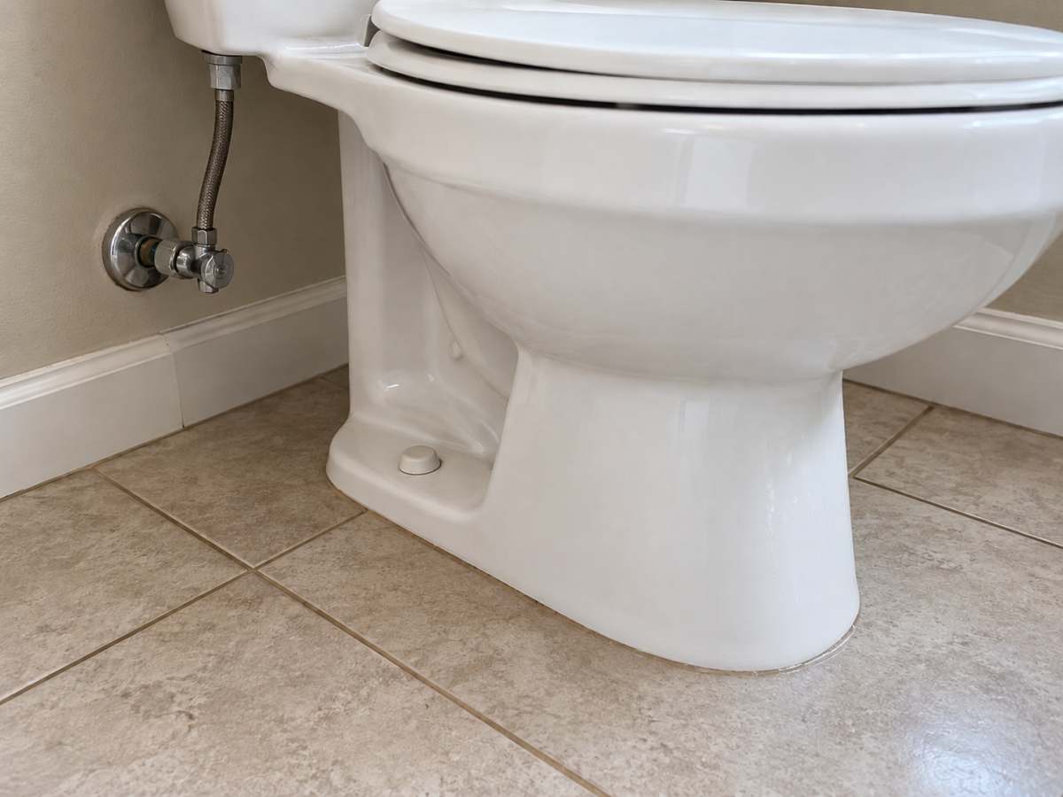 After — Leaking toilet